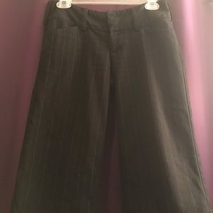 Pinstriped Black Capris